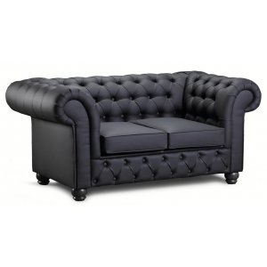 Chesterfield New England 2-seters sofa i stoff - Alle farger