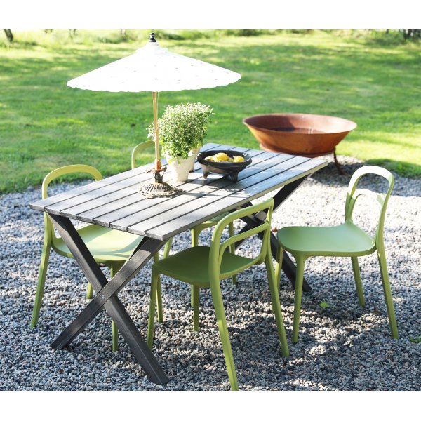 Nordan spisestol stabelbar - Grnn (Plast)