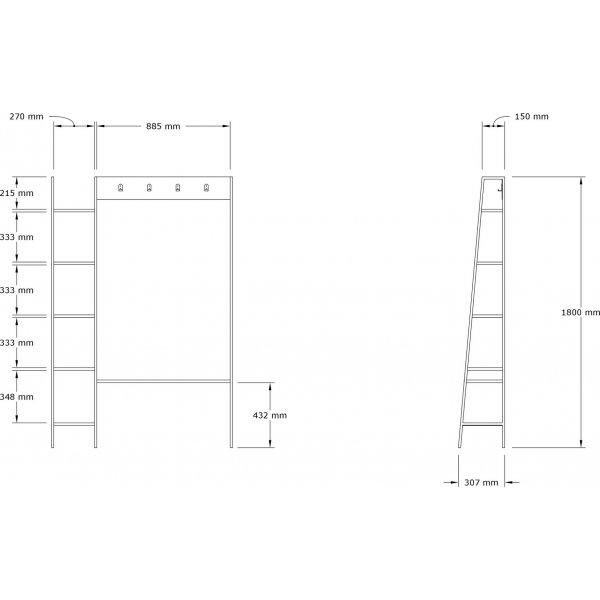 Markens hallmøbler - Antrasitt Markens hallmøbler - Antrasitt