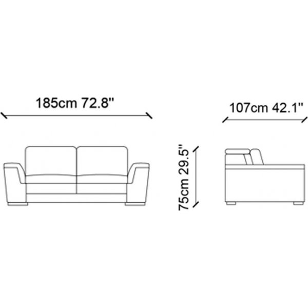 Mardini 2-seters sofa - Grå Mardini 2-seters sofa - Grå