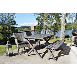 Scottsdale benk 140 cm - Shabby chic + Beskyttende sprayvoks Scottsdale benk 140 cm - Shabby chic + Beskyttende sprayvoks