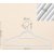 Kleshenger, fløyel, 43,5 cm, 50-pakning - Hvit/rosa