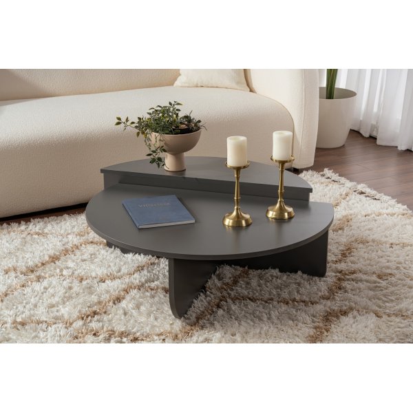 Orion salongbord 90 x 90 cm - Antrasitt Orion salongbord 90 x 90 cm - Antrasitt