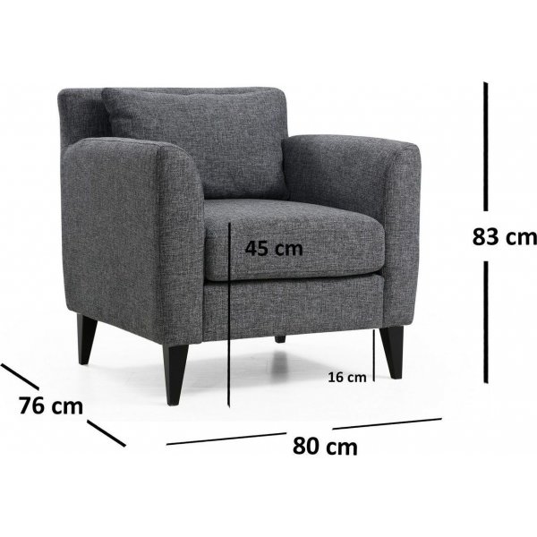 Nordic lenestol - Mørkegrå Nordic lenestol - Mørkegrå