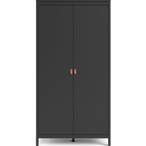 Madrid garderobe med 2 dører - Sort Madrid garderobe med 2 dører - Sort