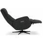 Marbck lyx recliner- lenestol (2 el-motorer) innebygget fotskammel - Mrkegrtt tystoff