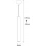 Tempo taklampe 2071 - Slv