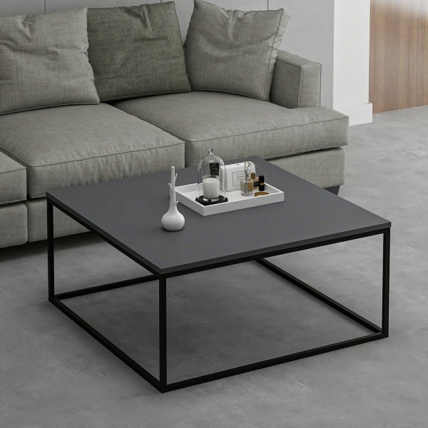 Loni salongbord 90 x 90 cm - Antrasitt Loni salongbord 90 x 90 cm - Antrasitt
