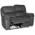 Riverdale recliner-sofa, 2-seter - grå (micorfiber) + Flekkfjerner for møbler