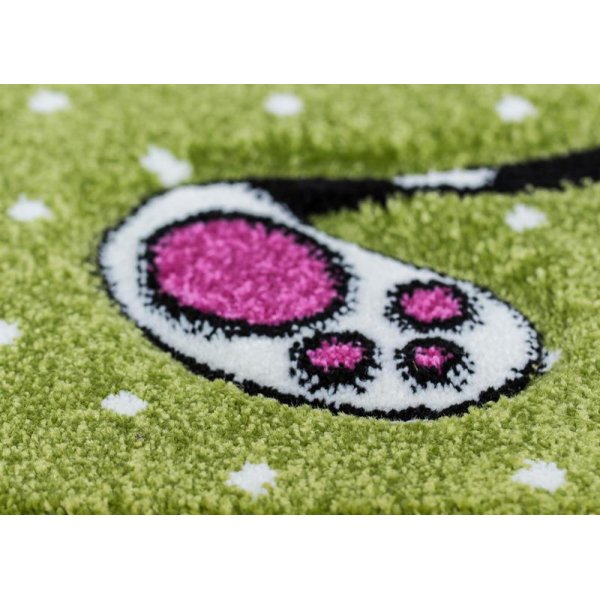 Barnmatta Holly - Kitty grön - 120x170 cm Barnmatta Holly - Kitty grön - 120x170 cm