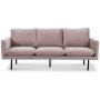 Carolina 3-seter sofa - Lysrosa flyel