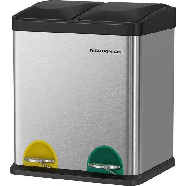 Maiken avfallsbeholder 30 l - Slv/sort