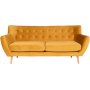 Monte 3-seters sofa - Gul/bk