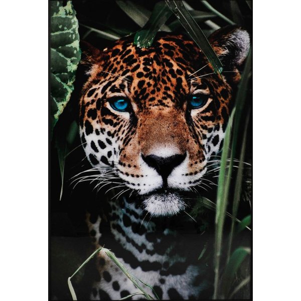 Glassmaling - Bl yne leo - 80x120 cm
