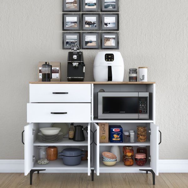 Jericho kjøkkenskap 166 - Hvit/valnøtt Jericho kjøkkenskap 166 - Hvit/valnøtt