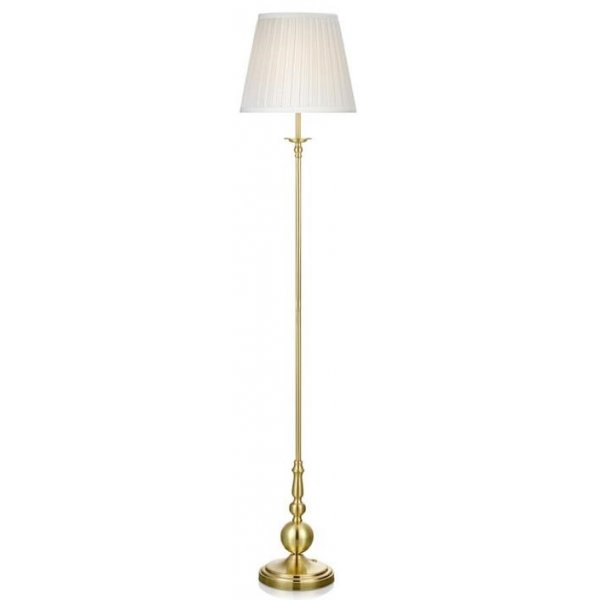 Imperia Gulvlampe - Messing/Hvit