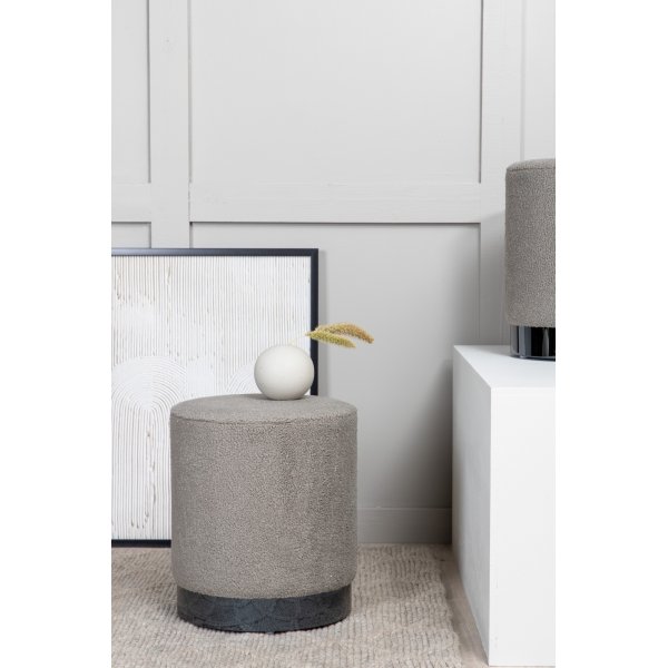 Remi sittepuff - Gråbeige teddy Remi sittepuff - Gråbeige teddy