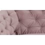 Felicia 3-seters sofa - Rosa (Flyel)