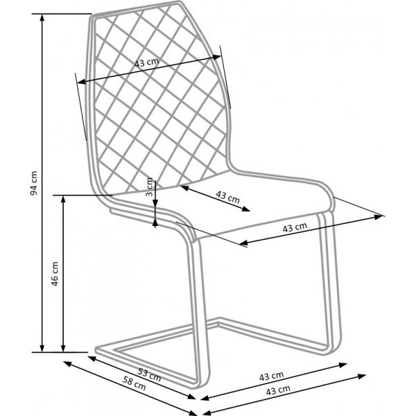 Dollie spisestol - beige/brun Dollie spisestol - beige/brun