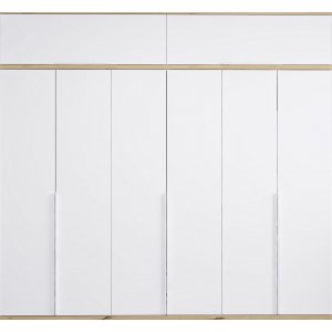 Lyn garderobe 270 x 52 x 250 cm - Hvit