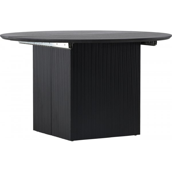 Matilda spisebord 130-180 x 130 cm - Sort