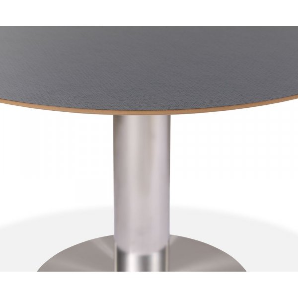 Next 118 rundt spisebord - Brstet stl / Mrke virvler