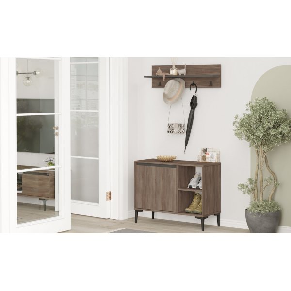 Aristo hallmøbler - Brun/antrasitt Aristo hallmøbler - Brun/antrasitt