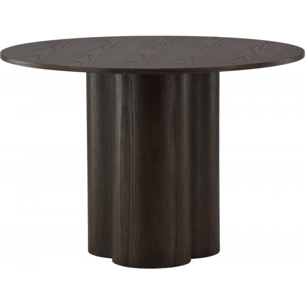 Spisebord Olivia rundt 110 cm semsket skinn Spisebord Olivia rundt 110 cm semsket skinn