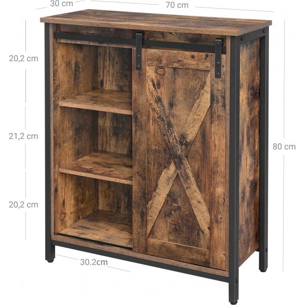 Zeke skap - Brun/svart Zeke skap - Brun/svart