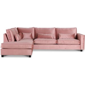 Adore Loungesofa XL pent anslutning venstre - Dusty pink (Flyel)