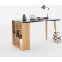 Sally skrivebord 120x60 cm - Antrasitt/eik