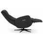Marbck lyx recliner- lenestol (2 el-motorer) innebygget fotskammel - Mrkegrtt tystoff