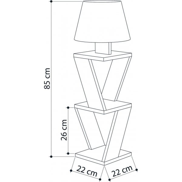 Kozena gulvlampe - Hvit Kozena gulvlampe - Hvit