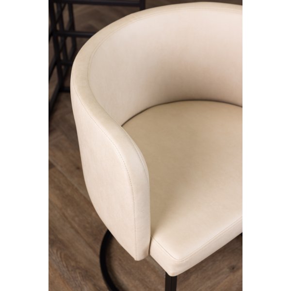 Simrishamn lenestol - Beige/svart Simrishamn lenestol - Beige/svart