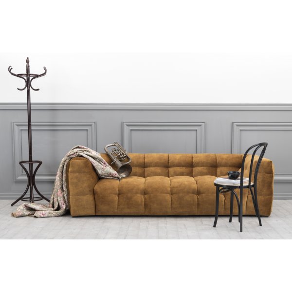 Fjälebro 3-seters sofa - Gullfløyel Fjälebro 3-seters sofa - Gullfløyel