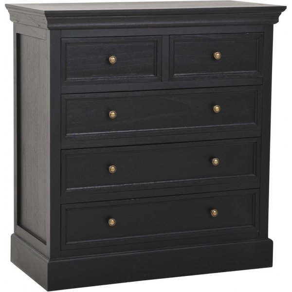 Holmby kommode - Svart + Møbelføtter Holmby kommode - Svart + Møbelføtter