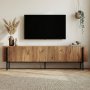 TV-stativ Nemming 180 cm - Atlantic Pine/Svart