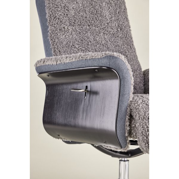 Lenestol med fotskammel - Grå - Hagön Lenestol med fotskammel - Grå - Hagön