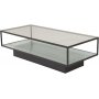 Alsjholm salongbord - Svart/glass