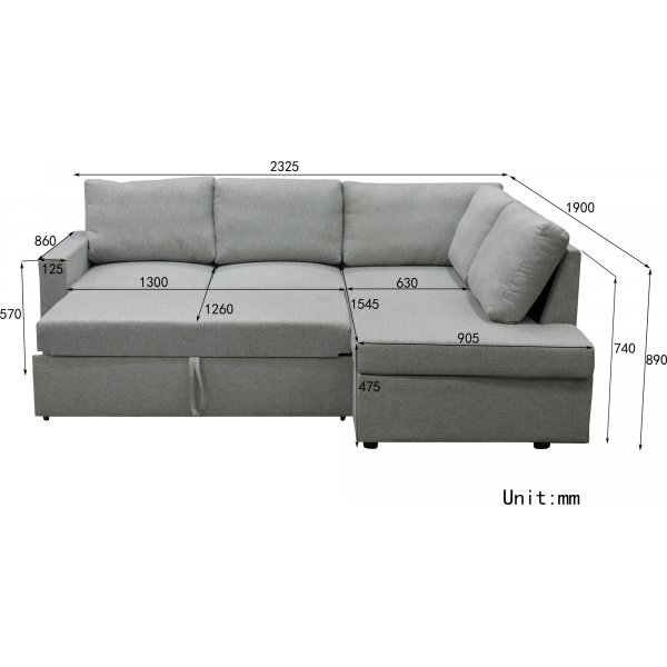 Sovesofa med pen ende