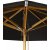 Naxos parasoll 300 cm - Sort