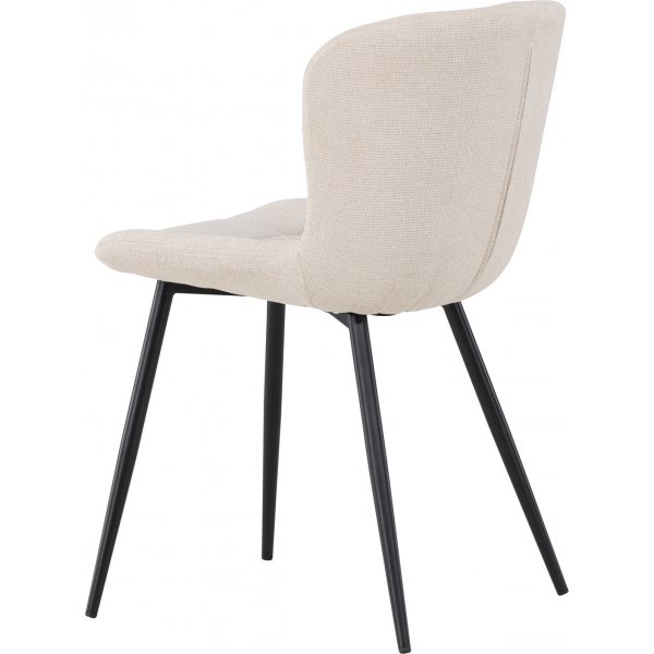 Lily spisestuestol - Beige/Sort Lily spisestuestol - Beige/Sort