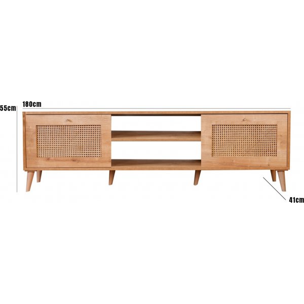 Haze TV-stativ 180 cm - Eik Haze TV-stativ 180 cm - Eik
