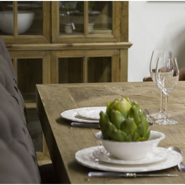 Bord 280x100 cm rustikt tre - Palma + Tekstilrens for mbler