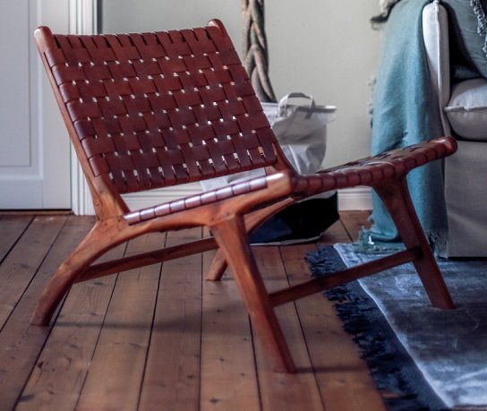 F�t�lj Pixie Porto - Konjak / Teak + M�belrengj�ring