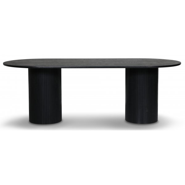Nordansj spisebord 215 cm - Svart eikefinr