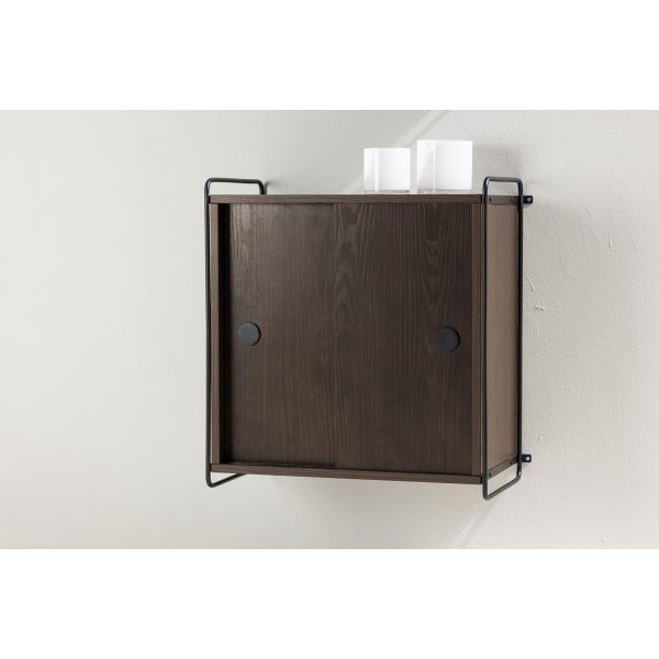 Paris veggskap 68 x 60 cm - Sort/Mocca Paris veggskap 68 x 60 cm - Sort/Mocca