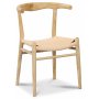 Spisegruppe PiPi ovalt spisebord 240 cm inkl 6 Berit spisestoler - Natur/repsits