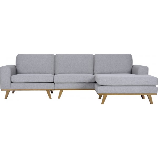 Sofa med vendbar divan grå 283 cm Sofa med vendbar divan grå 283 cm