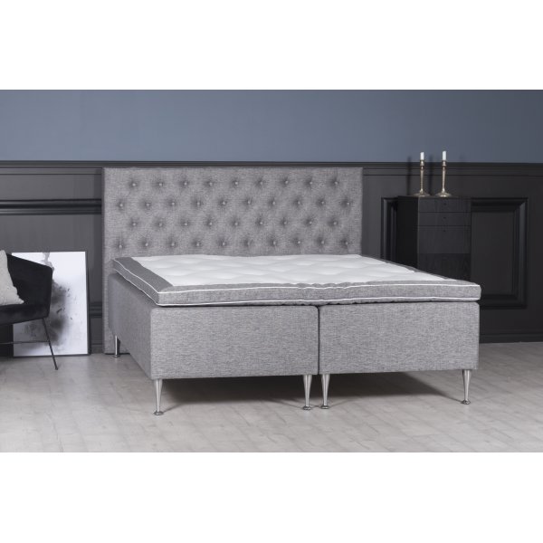 Scorpion ramme seng 180 cm inkludert sengegavl 7-soners lomme - Gr